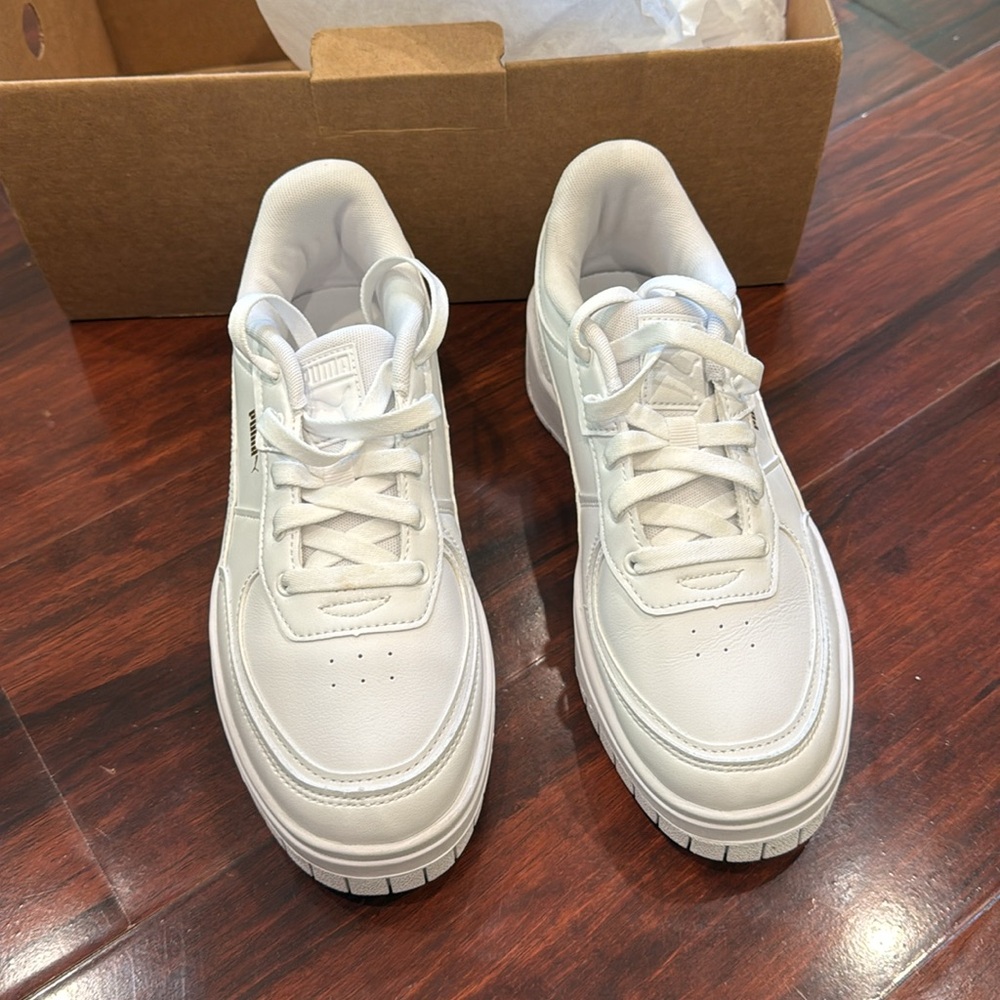 Puma Cali dream white leather sneakers
